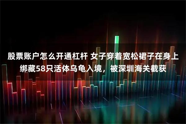 股票账户怎么开通杠杆 女子穿着宽松裙子在身上绑藏58只活体乌龟入境，被深圳海关截获